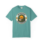 Introvert Duck Tee in Seafoam — front flat lay with graphic print