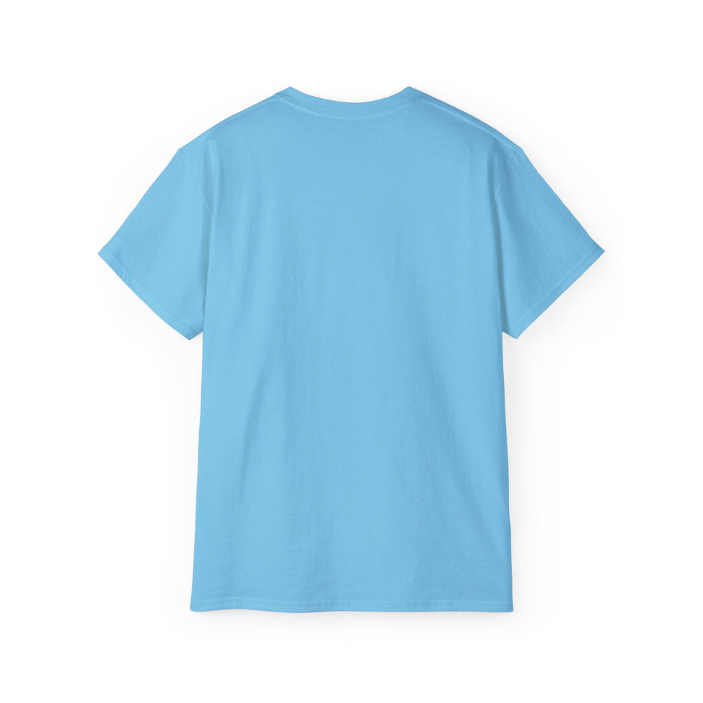 Live the Sea-Doo Life Tee in Sky blue — back view, blank