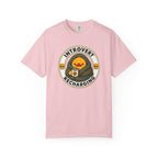 Introvert Duck Tee in Blossom — front flat lay with graphic print