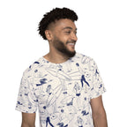 Surf Scene Men's Jersey — Graphic Beach Surfer Tee
