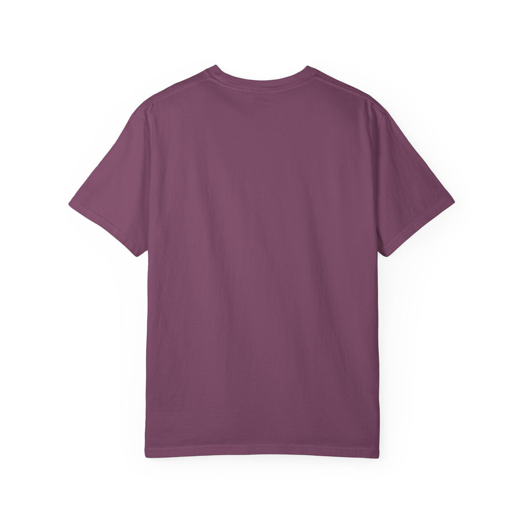 Dont Test Me Duck Tee in Berry — back view, plain with no print