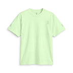 SparkyCA Logo Tee in Lime — front flat lay with chest logo and matching sleeve print