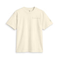 Cream (blonde) SparkyCA Designs active tee, flat lay front view