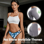 Women's Seamless Print Thong