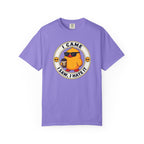 I Came, I Saw, I Hate It Duck Tee in Violet — front flat lay with graphic print