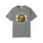 Introvert Duck Tee in Grey — front flat lay with graphic print