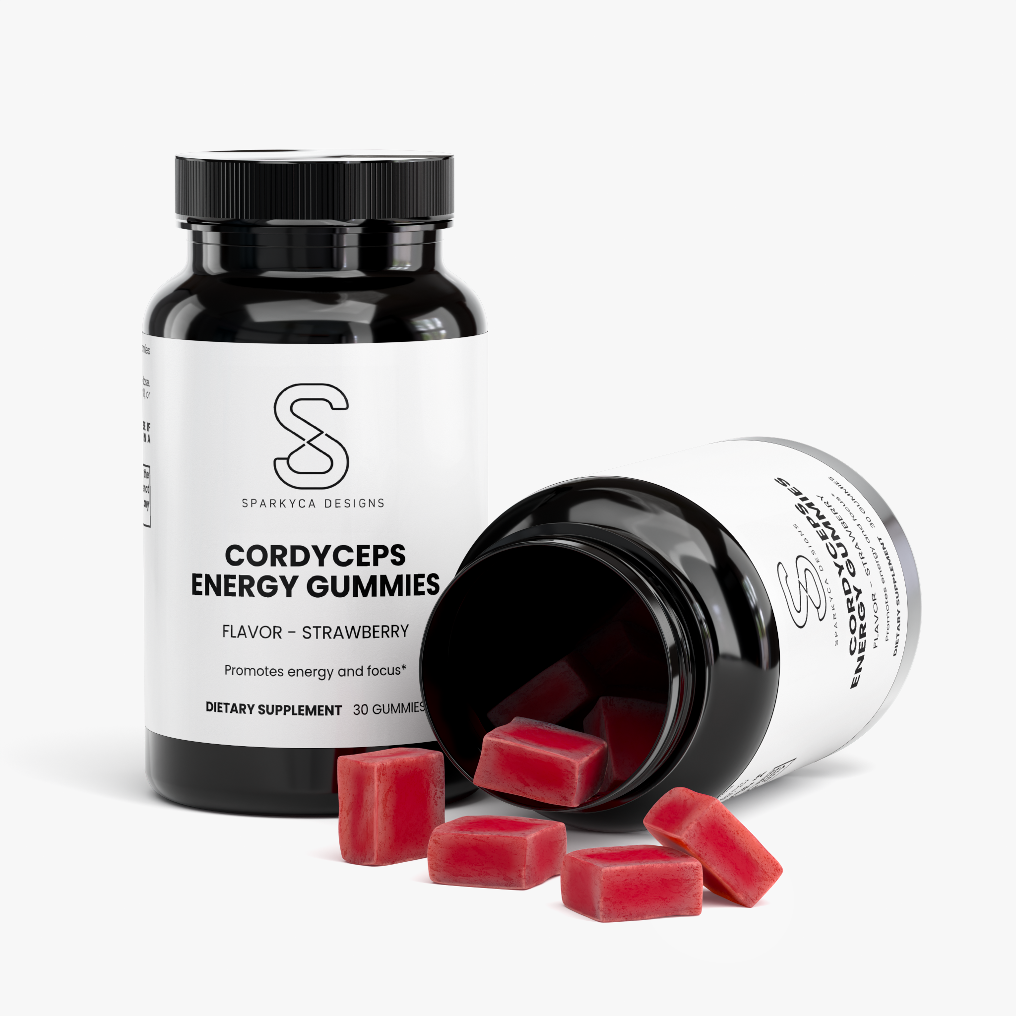 Cordyceps Energy Gummies - Strawberry Flavour