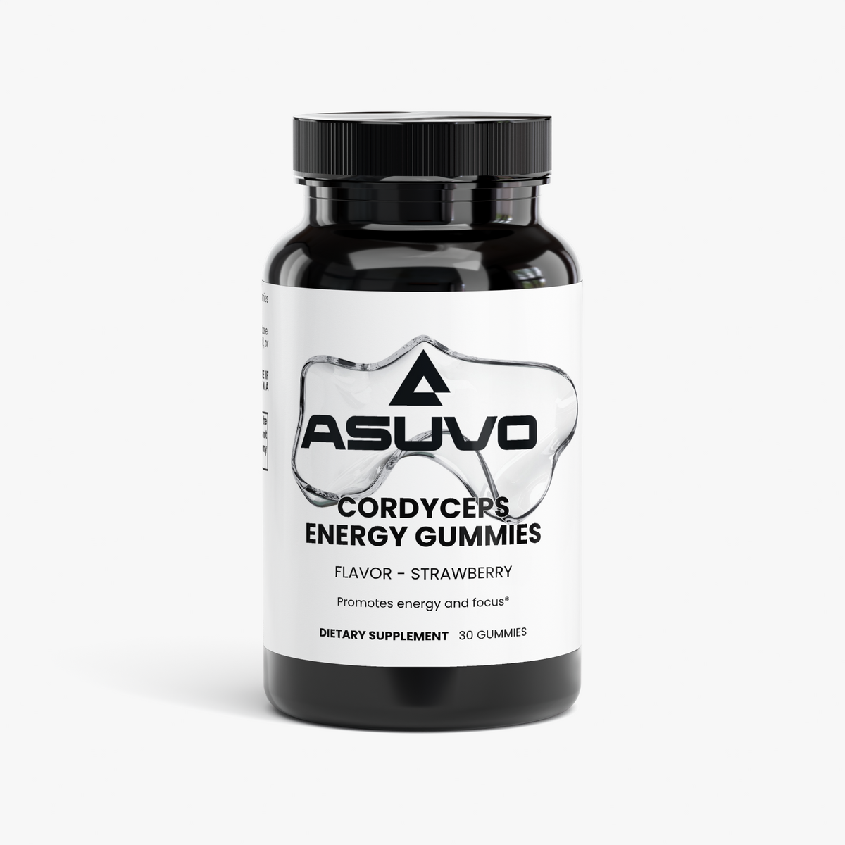 Asuvo Cordyceps Energy Gummies - Strawberry Flavour