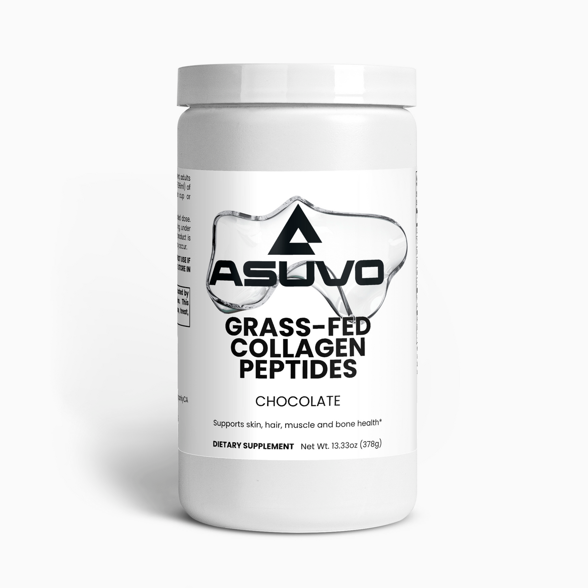 Asuvo Grass-Fed Collagen Peptides Powder (Chocolate)