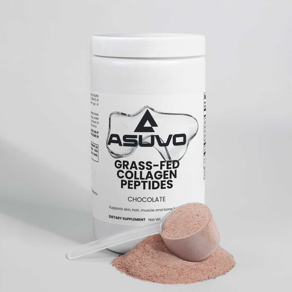 Asuvo Grass-Fed Collagen Peptides Powder (Chocolate) – product photo 2