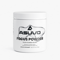 ASUVO Focus Powder (Sour Gummi Worm) jar, front label view