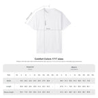Comfort Colors 1717 size chart for the I Choose Violence Duck Tee