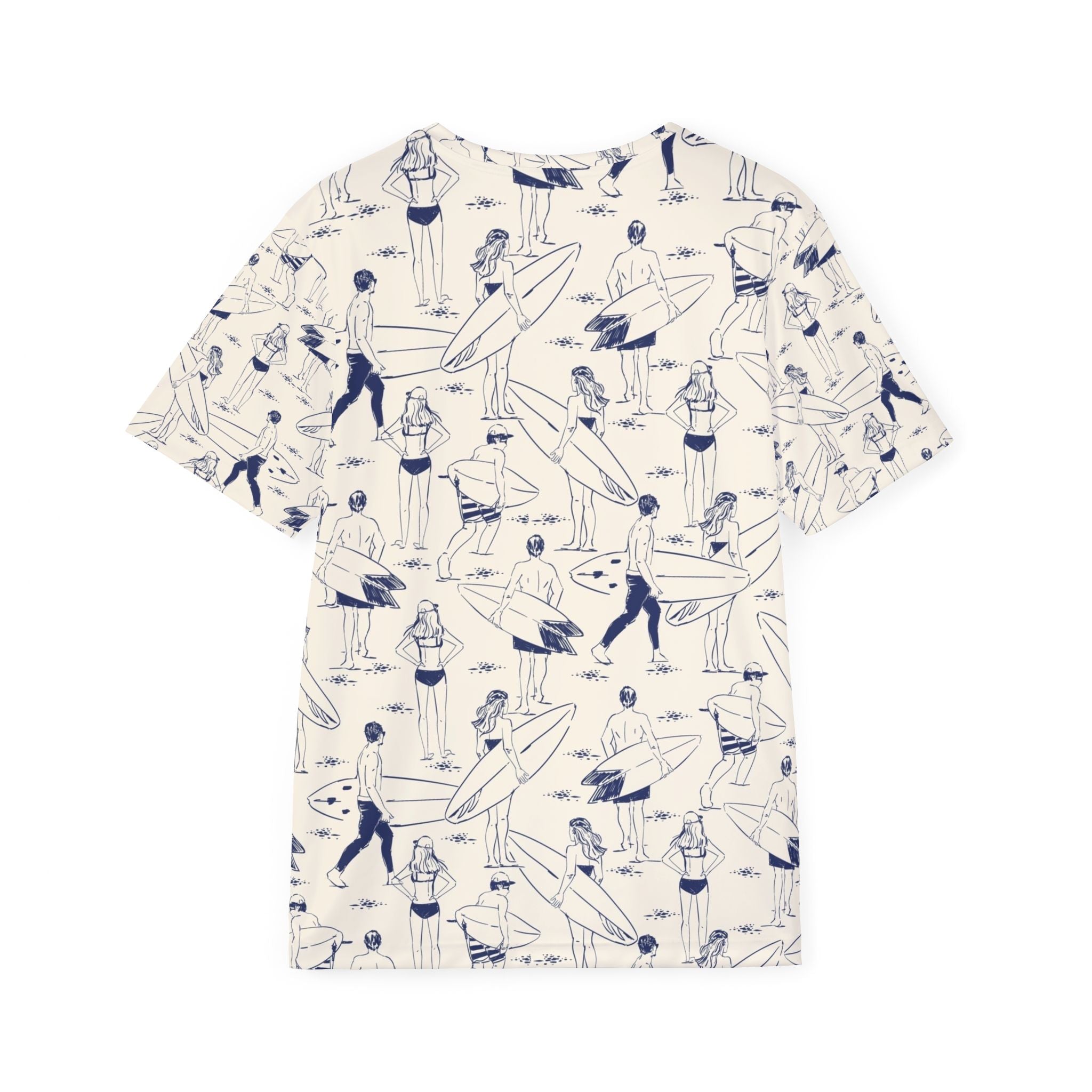 Surf Scene Men's Jersey — Graphic Beach Surfer Tee