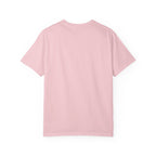 Too Tired Duck Tee in Blossom — front flat lay with graphic print