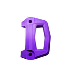 Purple 3D-printed Sea-Doo LinQ bracket, angled studio shot