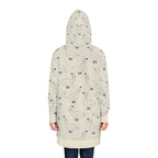 Goose Print Hoodie Dress — Cute Allover Bird Pattern Cozy Pullover