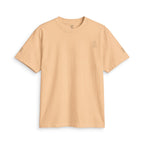 SparkyCA Logo Tee in Khaki — front flat lay with chest logo and matching sleeve print