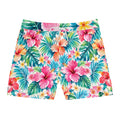 Tropical Hibiscus Swim Shorts — Men's Floral Beach Trunks