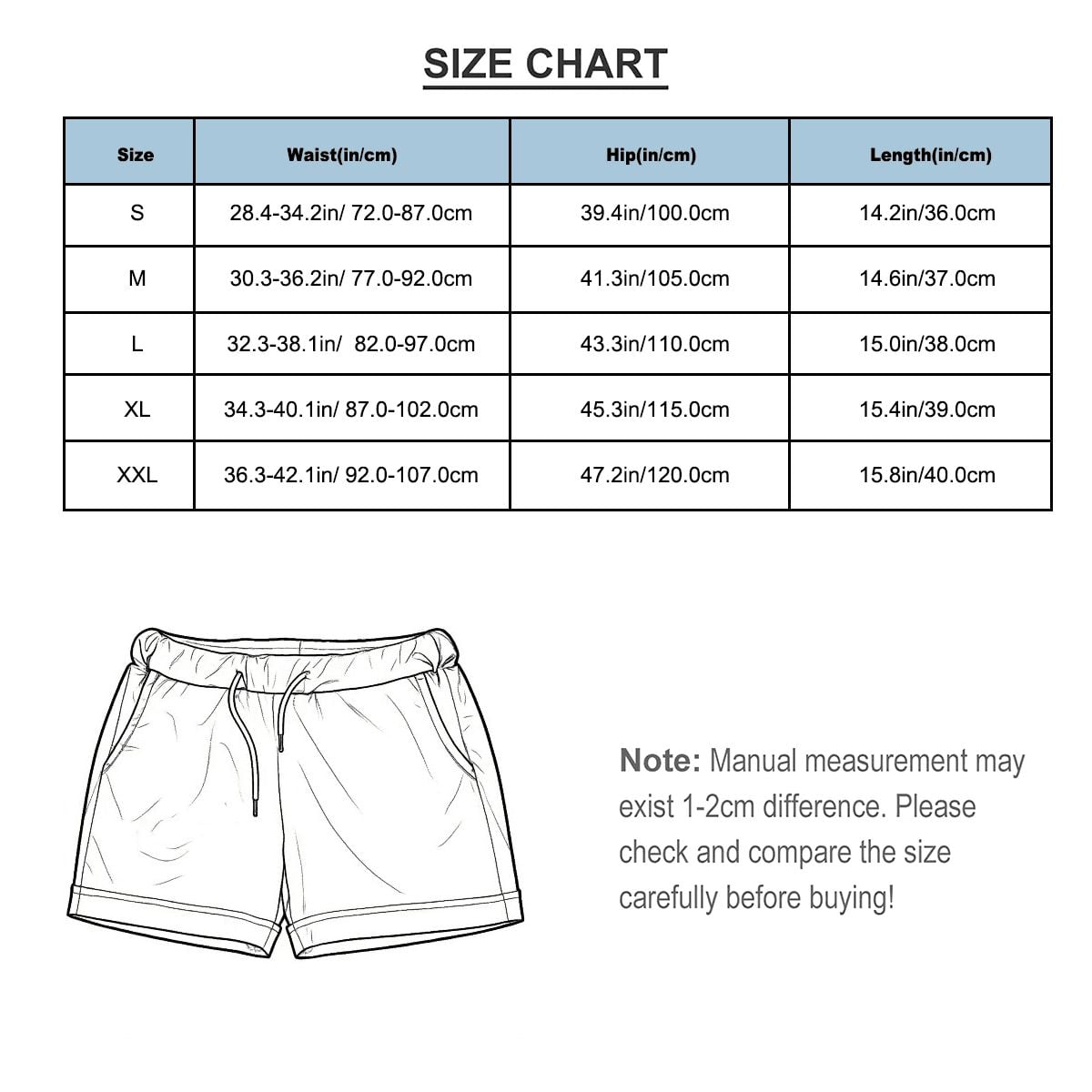 Women's Beach Shorts — Two-Sided Graphic Print