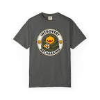 Introvert Duck Tee in Pepper — front flat lay with graphic print