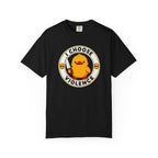 I Choose Violence Duck Tee in Black — front flat lay with graphic print