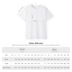 Live the Sea-Doo Life Tee size chart — Gildan 2000, width/length/sleeve by size