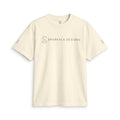 Cream SparkyCA t-shirt, flat lay front view