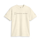Cream SparkyCA t-shirt, flat lay front view