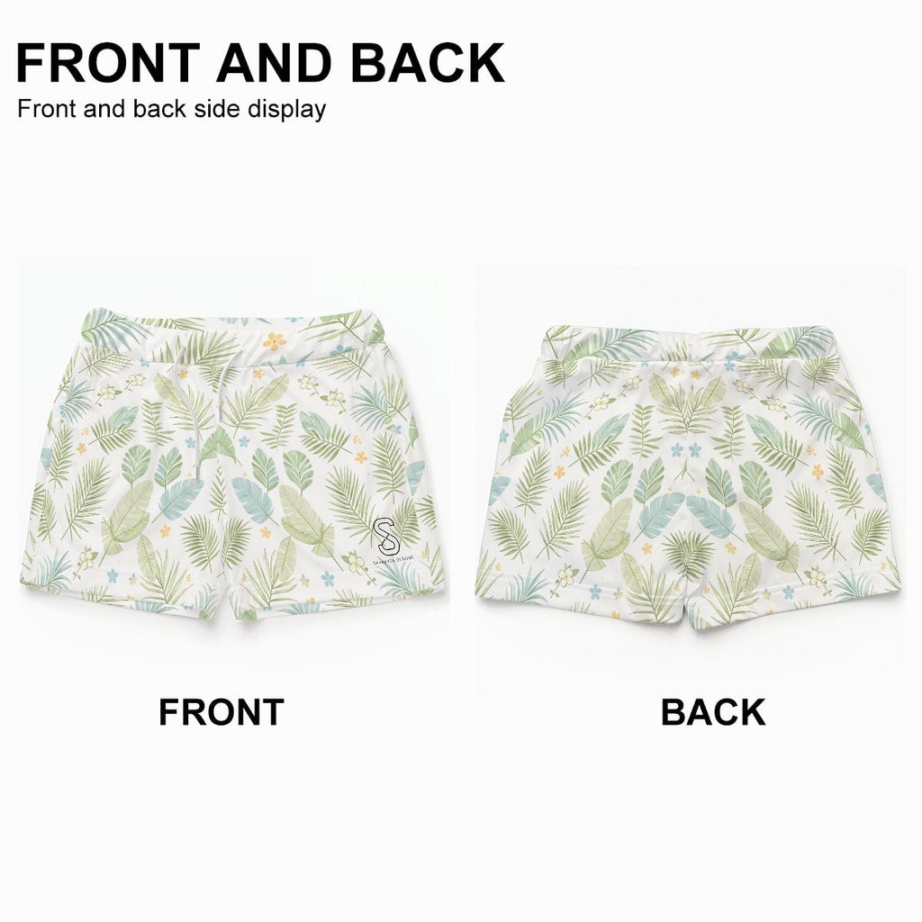 Women's Beach Shorts — Two-Sided Graphic Print