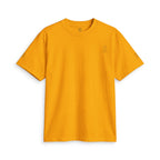 SparkyCA Logo Tee in Orange — front flat lay with chest logo and matching sleeve print
