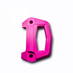 Pink 3D-printed Sea-Doo LinQ bracket, angled studio shot