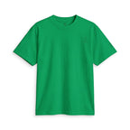 SparkyCA Logo Tee in Kelly Green — front flat lay with chest logo and matching sleeve print