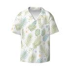 Men's Cuban Collar Short Sleeve Shirt