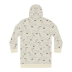 Goose Print Hoodie Dress — Cute Allover Bird Pattern Cozy Pullover