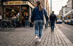 Women's White Leather Sneakers — Minimal Casual Low-Top Shoe with Subtle 'S' Logo