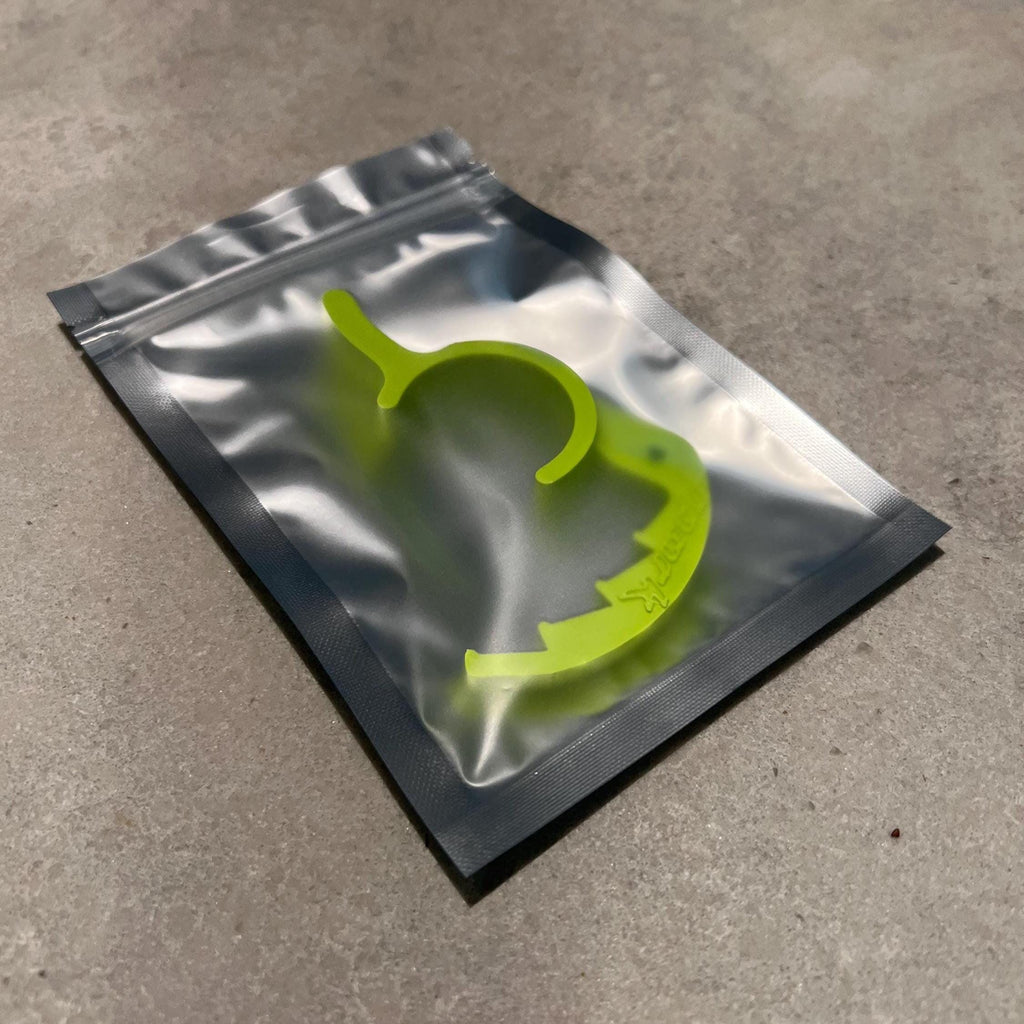 Green cruise control lever in sealed packaging bag