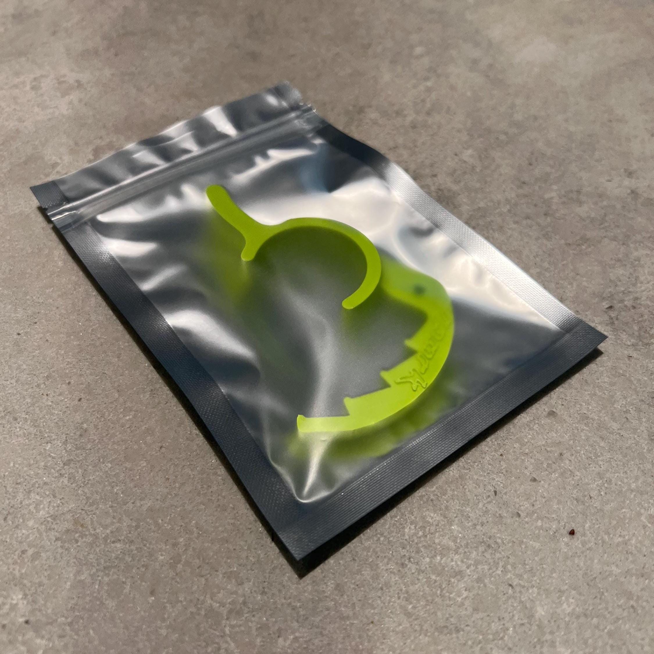 Green cruise control lever in sealed packaging bag