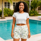 Women's Beach Shorts — Two-Sided Graphic Print